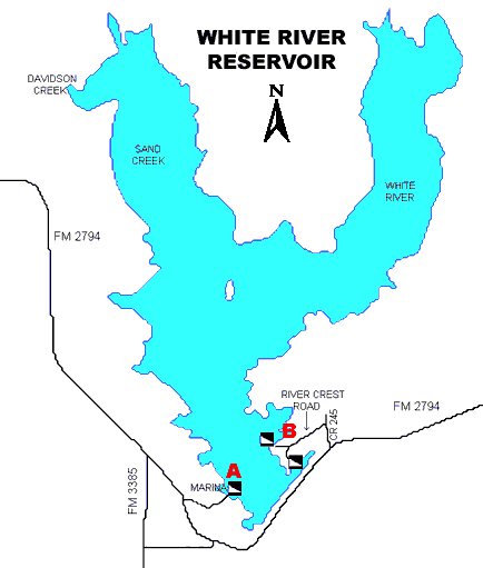 Clickable map of lake
