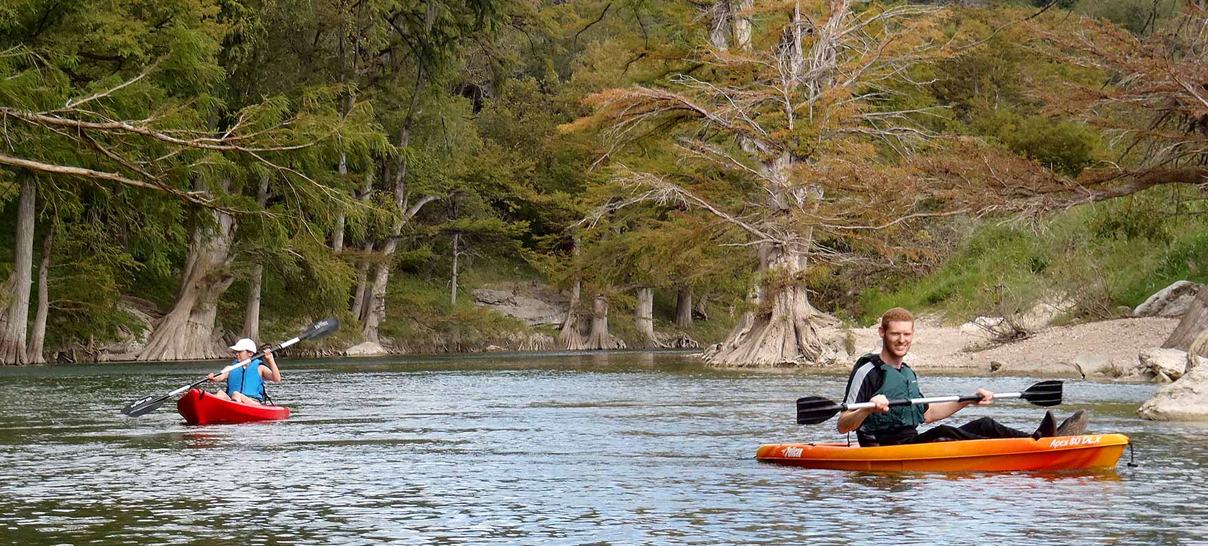 Kayaking on the River