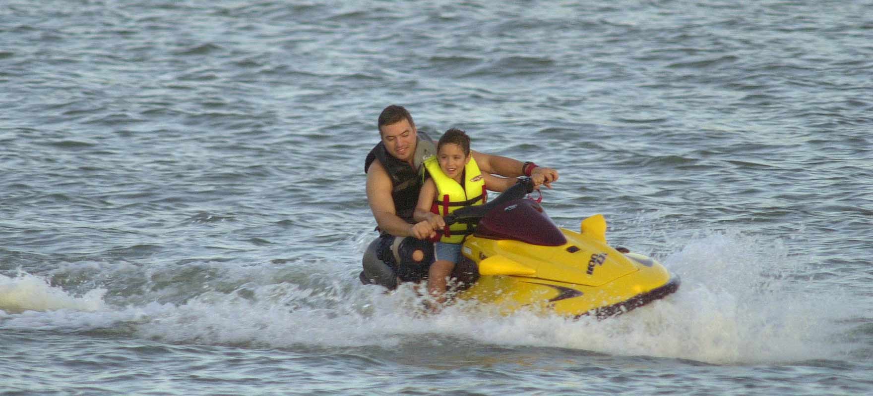 Jet Skiiers at Lake Corpus Christi